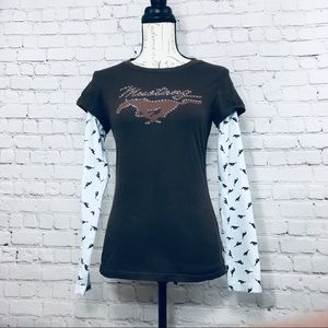 Mustang long sleeve tee T-shirt shirt